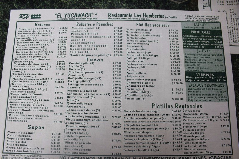 Restaurante-Humbertos-Menu Restaurante-Humbertos-Menu