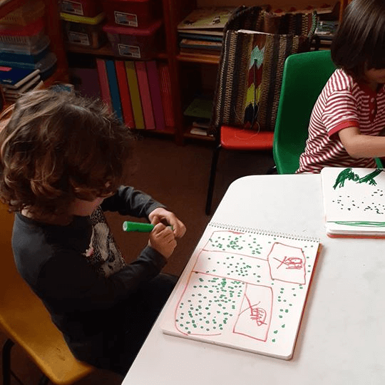 euterpe educacion por el arte ciudad de mexico preescolar colonia villa coyoacan pintura puntos