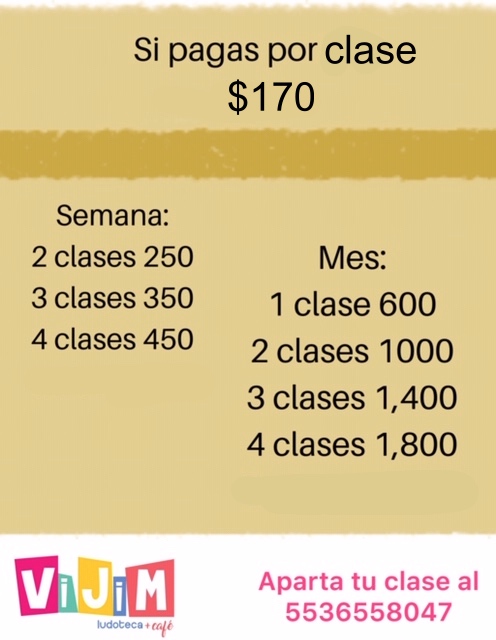precios clases on line