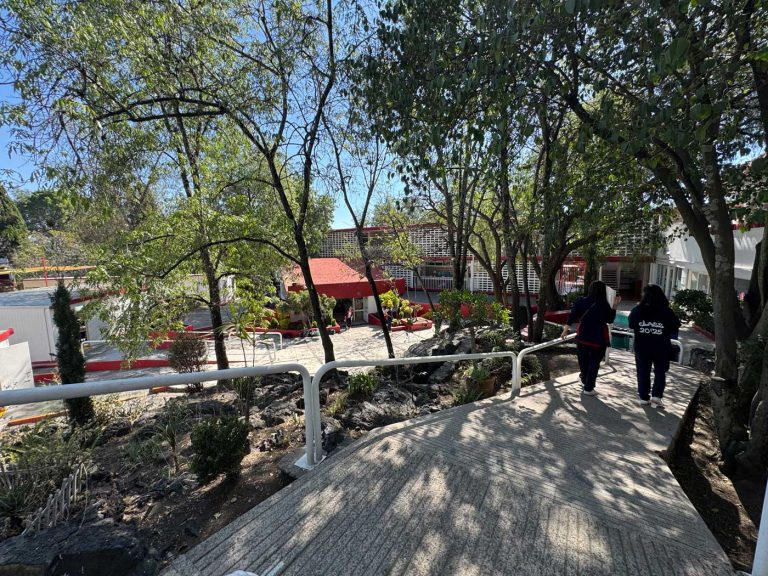 Colegio Giocosa Colonia Pedregal CDMX escuela no tradicional constructivista maker space design thinking inteligencia patio alumnas 768x576