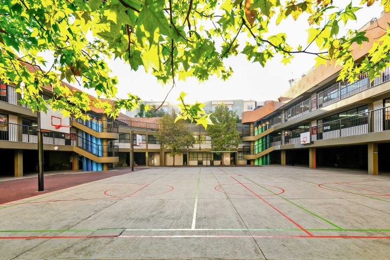 Patio del Colegio Maria Montessori en Ciudad de Mexico escuela preescolar primaria secundaria cerca de mi con educacion integral 768x512