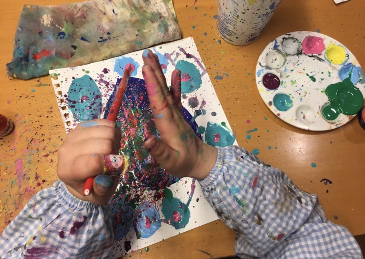 Curso de Verano de Arte para Ninos Messy Art and Play Colores Prado Norte Lomas de Chapultepec Miguel Hidalgo pintura 2