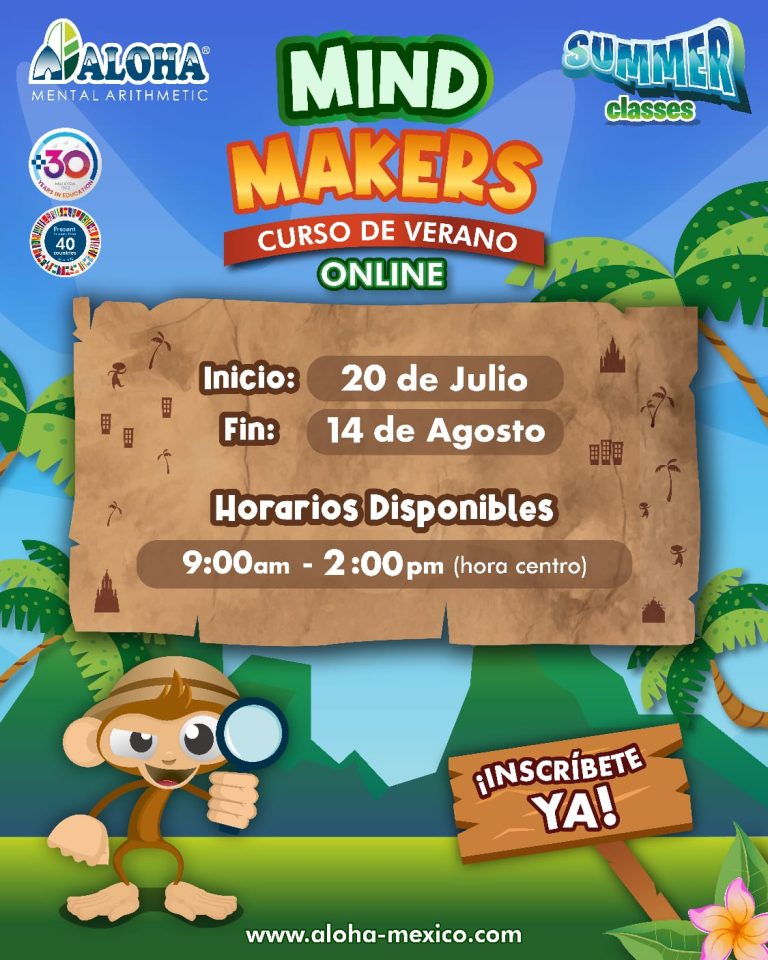 Curso de verano stem matematicas aloha mental arithmetics 2 768x960